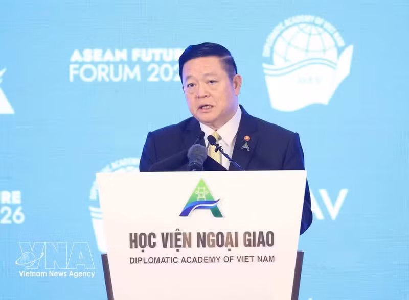 El secretario general de la Asean, Kao Kim Hourn, en el evento. (Foto: VNA)
