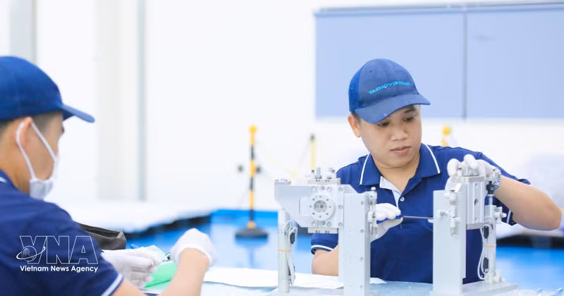 La producción de chip en Vietnam. (Foto: VNA)