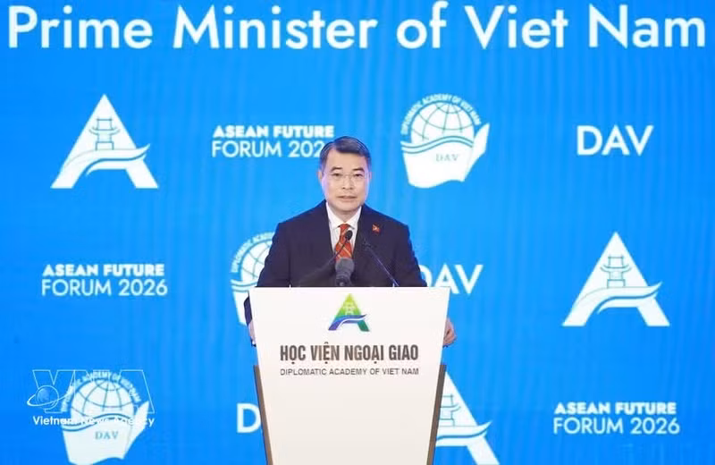 El primer ministro de Vietnam, Le Minh Hung, interviene en la sesión inaugural del AFF 2026. (Foto: VNA)