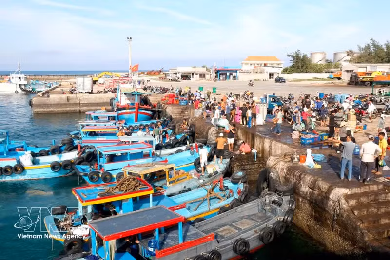 Puerto pesquero de la zona especial de Phu Quy. (Fuente: VNA