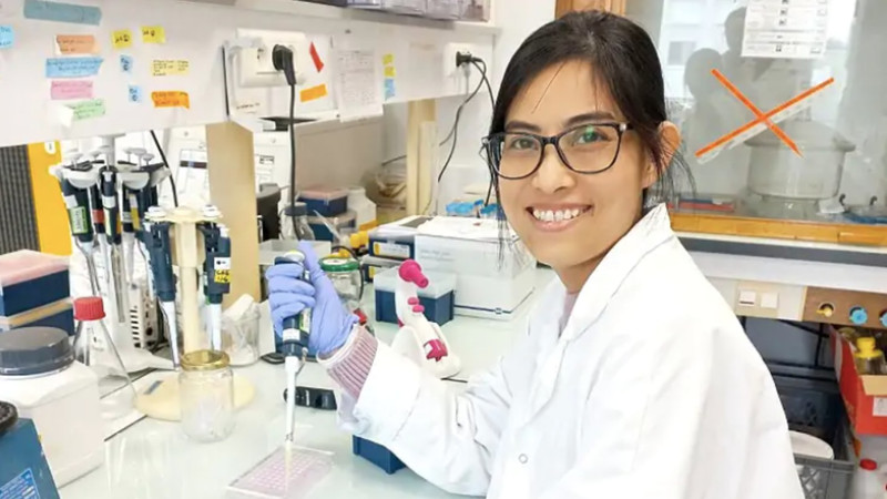 La profesora asociada Nguyen Thi Mong Diep, máster en ciencias y docente de la Universidad de Quy Nhon.