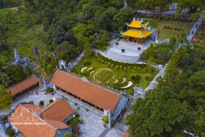 La Pagoda Con Son se fundó durante la dinastía Dinh-Ly (siglos X-XII) y fue restaurada en 1304 y ampliada en 1329. (Fuente: VNA)