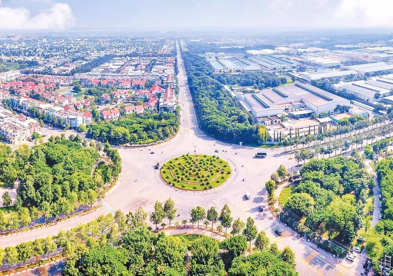 Vista desde el aire del Parque Industrial de My Phuoc, en Ciudad Ho Chi Minh. 
