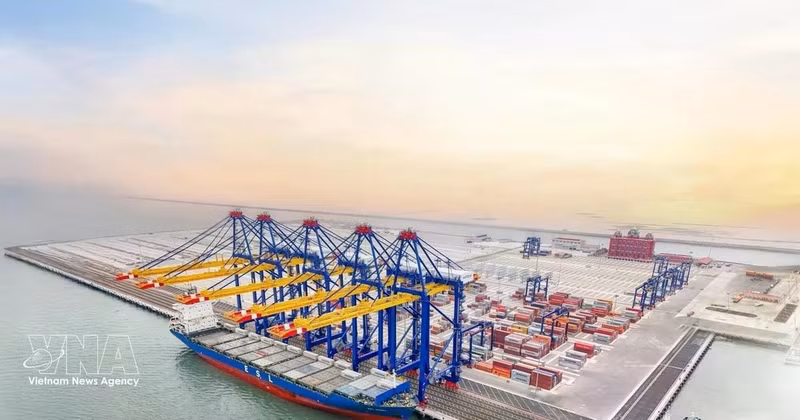 El puerto internacional Hateco, Hai Phong. (Foto: VNA)