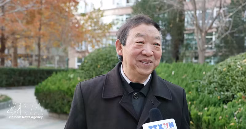 El profesor Zhu Zhenming, de la Academia China (Kunming) de Estudios del Sur y Sudeste Asiático. (Fuente: VNA)