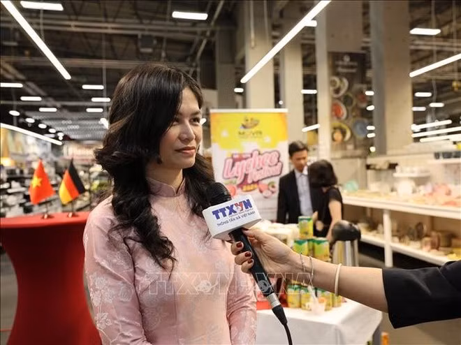 la consejera comercial de Vietnam en Alemania, Dang Thi Thanh Phuong. (Foto: VNA)