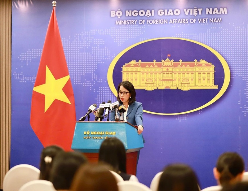 La portavoz del Ministerio de Relaciones Exteriores de Vietnam, Pham Thu Hang. (Fuente: VNA)