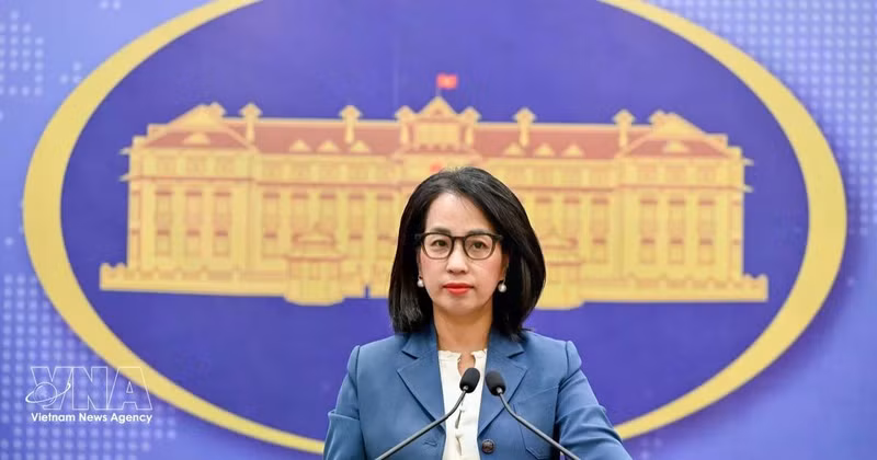 La portavoz del Ministerio de Relaciones Exteriores de Vietnam, Pham Thu Hang. (Foto: VNA)
