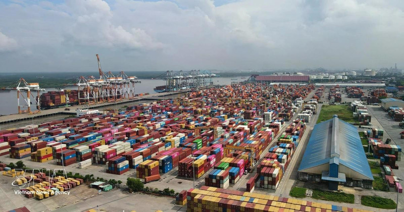 Sistema portuario de Cai Mep-Thi Vai, en Ciudad Ho Chi Minh (Foto: VNA)