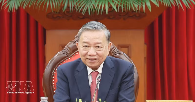 El secretario general del Partido Comunista de Vietnam (PCV) y presidente del país, To Lam. (Fuente: VNA)