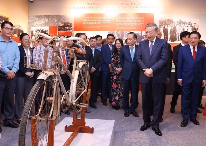 El secretario general del Partido Comunista de Vietnam, To Lam, en el evento. (Fuente: VNA)
