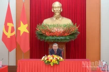 El secretario general del PCV, To Lam, en el evento. (Foto: Nhan Dan)