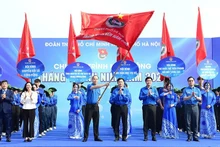 Jóvenes de Hanói lanzan el Mes de la Juventud. (Foto: Nhan Dan)