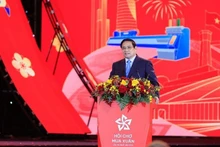 El primer ministro Pham Minh Chinh habla en el evento. (Foto: Nhan Dan)