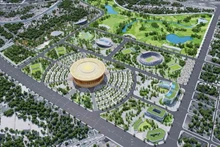 Vista en perspectiva del Complejo Deportivo Olímpico, con el Estadio Trong Dong como eje central. (Foto: VOV)