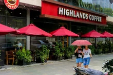 Una tienda de cafetería de Highlands Coffee. (Foto: Vietnam+)