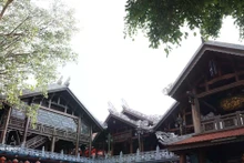 Vista panorámica del conjunto arquitectónico de la Pagoda Sac tu Khai Doan. (Foto: VNA)