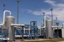 Instalación de almacenamiento de gas natural en Zsana, Hungría. (Foto: Xinhua/VNA)