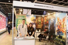 Un stand de Mockingbird Pictures (Vietnam) en el evento. (Foto: VNA)