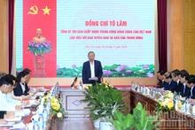 El secretario general del Partido Comunista de Vietnam, To Lam, en la cita. (Foto: Nhan Dan)