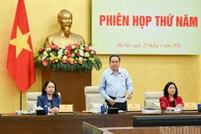 [Foto] Titular parlamentario de Vietnam preside quinta reunión del Consejo Electoral Nacional