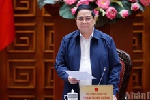 El primer ministro vietnamita, Pham Minh Chinh, habla en el evento. (Foto: Nhan Dan)