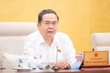 El presidente de la Asamblea Nacional, Tran Thanh Man, habla en la cita. (Foto: Nhan Dan)