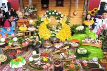 Platos presentados en el evento ( Foto: Nhan Dan)