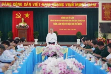 El secretario general del Partido Comunista de Vietnam, To Lam, habla en la cita. (Foto: baoangiang.com.vn)
