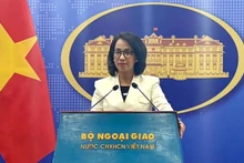 La portavoz del Ministerio de Relacione Exteriores, Pham Thu Hang.