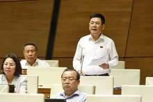 El ministro de Industria y Comercio, Nguyen Hong Dien, habla en el evento. (Foto: VNA)