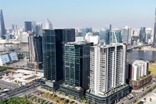 Se espera que el Centro Financiero Internacional de Ciudad Ho Chi Minh entre en funcionamiento a finales de este año. (Foto: VNA)