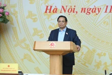 El primer ministro de Vietnam, Pham Minh Chinh, habla en el evento. (Foto: Nhan Dan)