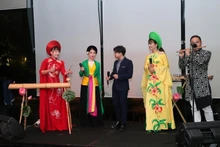 Una de las actuaciones artísticas en el evento. (Foto: VNA)