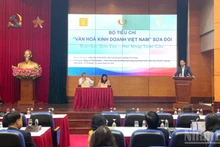 En la rueda de prensa (Foto: Nhan Dan) 