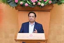 El primer ministro de Vietnam, Pham Minh Chinh, habla en el evento. (Foto: Nhan Dan)