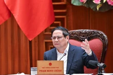 El primer ministro Pham Minh Chinh habla en el evento. (Foto: Nhan Dan)