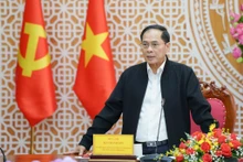 El viceprimer ministro Bui Thanh Son habla en el evento. (Foto: lamdong.gov.vn)