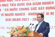El primer ministro de Vietnam, Pham Minh Chinh, habla en el evento. (Foto: Nhan Dan)