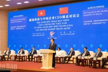El viceprimer ministro de Vietnam Mai Van Chinh habla en la cita. (Foto: Nhan Dan)