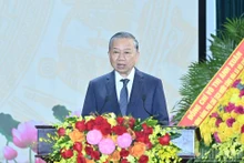 El secretario general del Partido Comunista de Vietnam, To Lam, habla en la cita. (Foto: Nhan Dan)