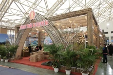 Stand de la provincia de Thai Nguyen, famosa por sus productos de té. (Foto: VNA)