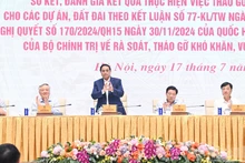 [Foto] Premier vietnamita preside conferencia nacional sobre la resolución de dificultades en proyectos