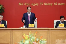 El primer ministro vietnamita, Pham Minh Chinh, habla en el evento. (Foto: Nhan Dan)