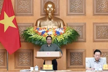 El primer ministro vietnamita, Pham Minh Chinh, preside la reunión. (Foto: Nhan Dan)
