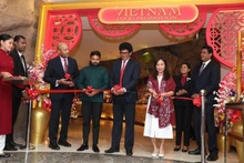 Los delegados inauguran la Semana de la Gastronomía Vietnamita. (Foto: VNA)