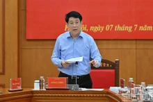 El presidente de Viet Nam, Luong Cuong, habla en la cita. (Foto: Nhan Dan)