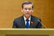El presidente del Tribunal Supremo Popular de Vietnam, Le Minh Tri, habla en el evento. (Foto: Nhan Dan)