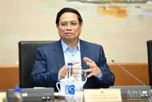 El primer ministro Pham Minh Chinh habla en el evento (Foto: Nhan Dan)