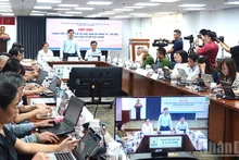 Durante la conferencia de prensa (Foto: Nhan Dan)